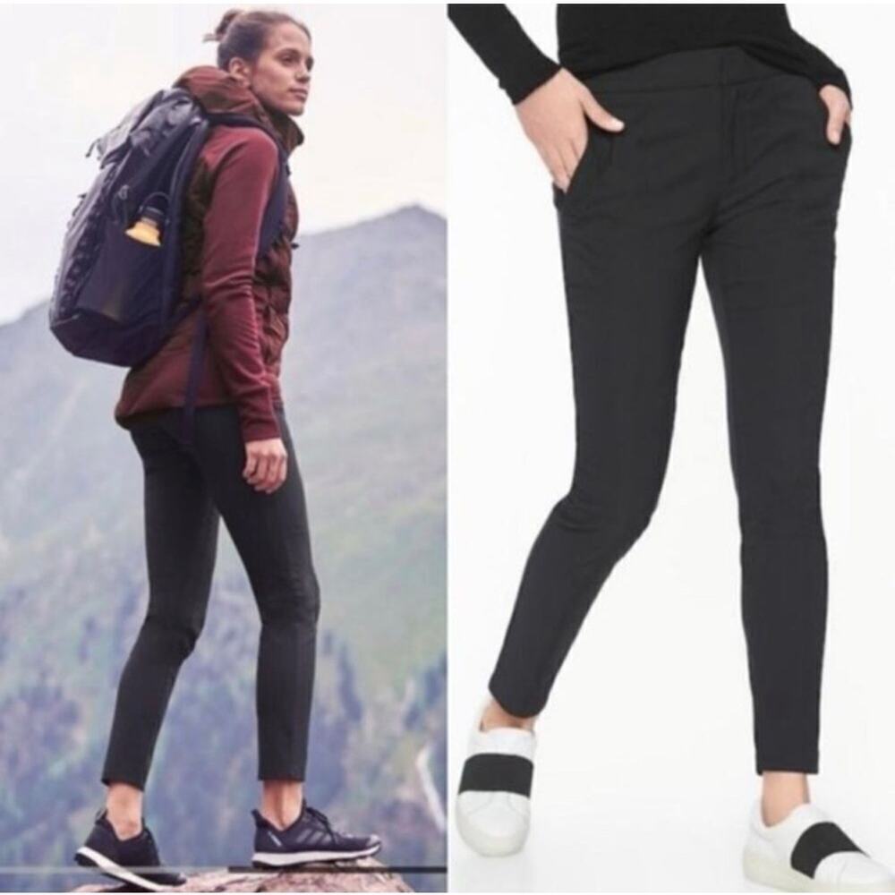 Athleta Wander Stash Skinny Pant Women’s Size 6 Black Activewear Outdoors Travel